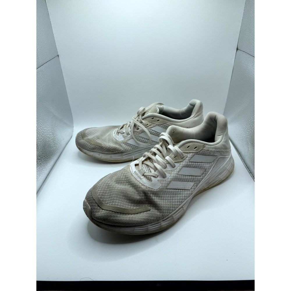 Adidas Duramo SL FW7391 Mens 10‎ Sneaker Cloud White Gray Mesh Running Shoes
